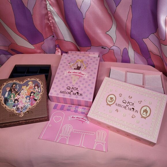 Sailor Moon Jewelry Box Lot Qpot Japan Mars Pluto Jupiter Accessory Case Japan - Picture 1 of 16